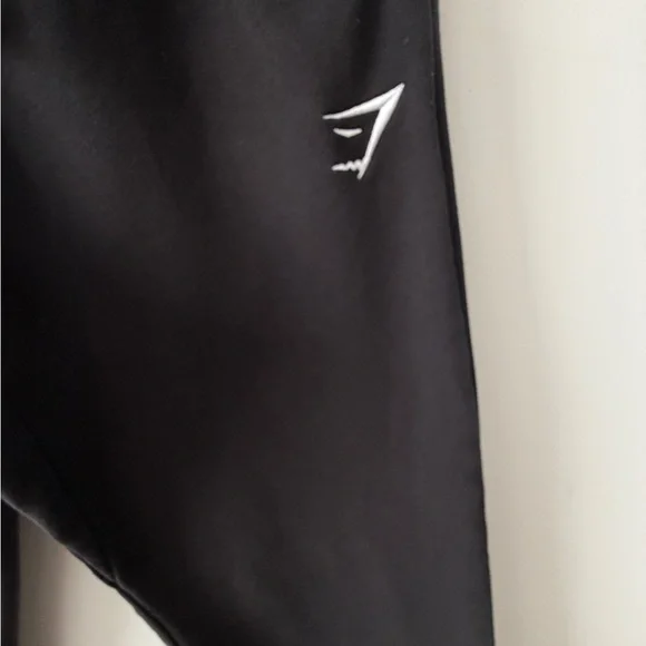 Gymshark EUC Black Tapered Joggers Athletic Fleece Sweatpants Menβs M Gym Fit - Picture 6 of 16